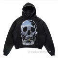 3D Λογότυπο Distressed Acid πλυμένο βαρύ hoodie